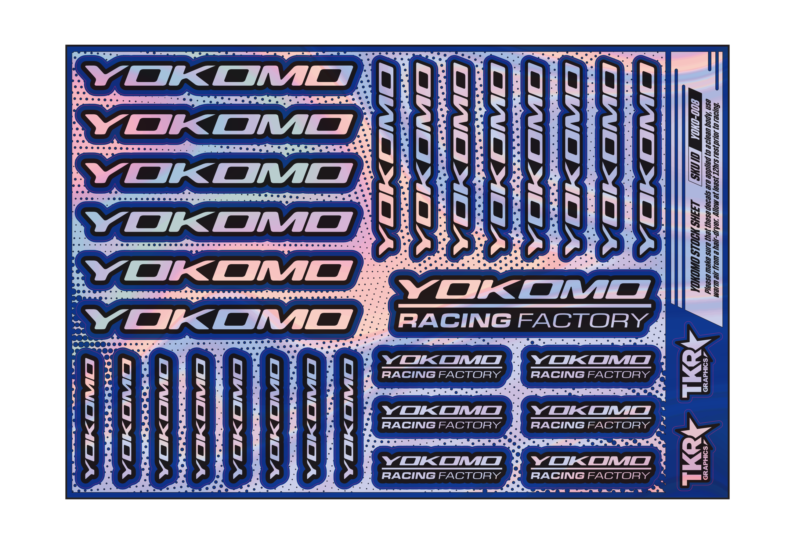 HOLOGRAPHIC YOKOMO A5 STOCK SHEET