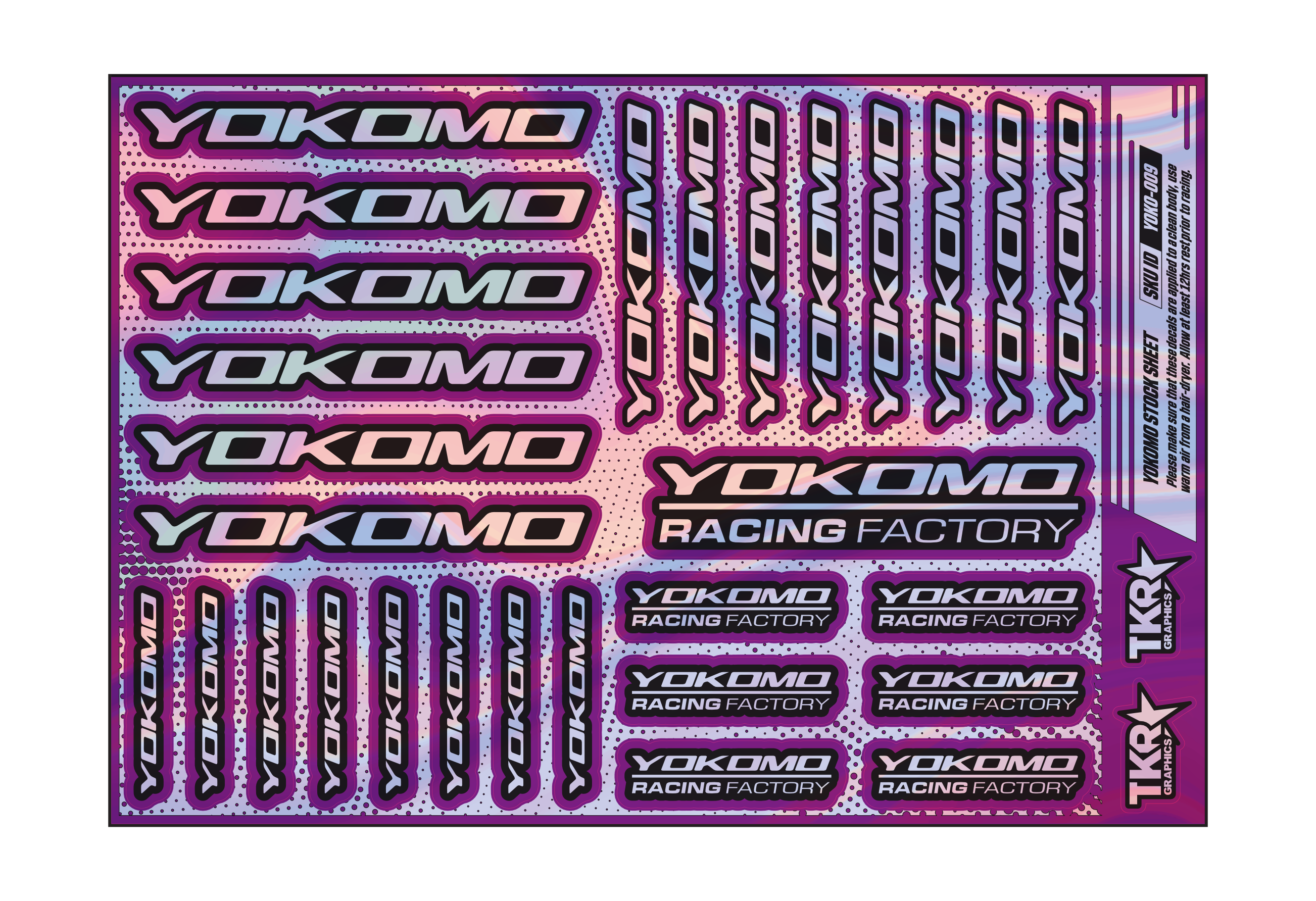 HOLOGRAPHIC YOKOMO A5 STOCK SHEET