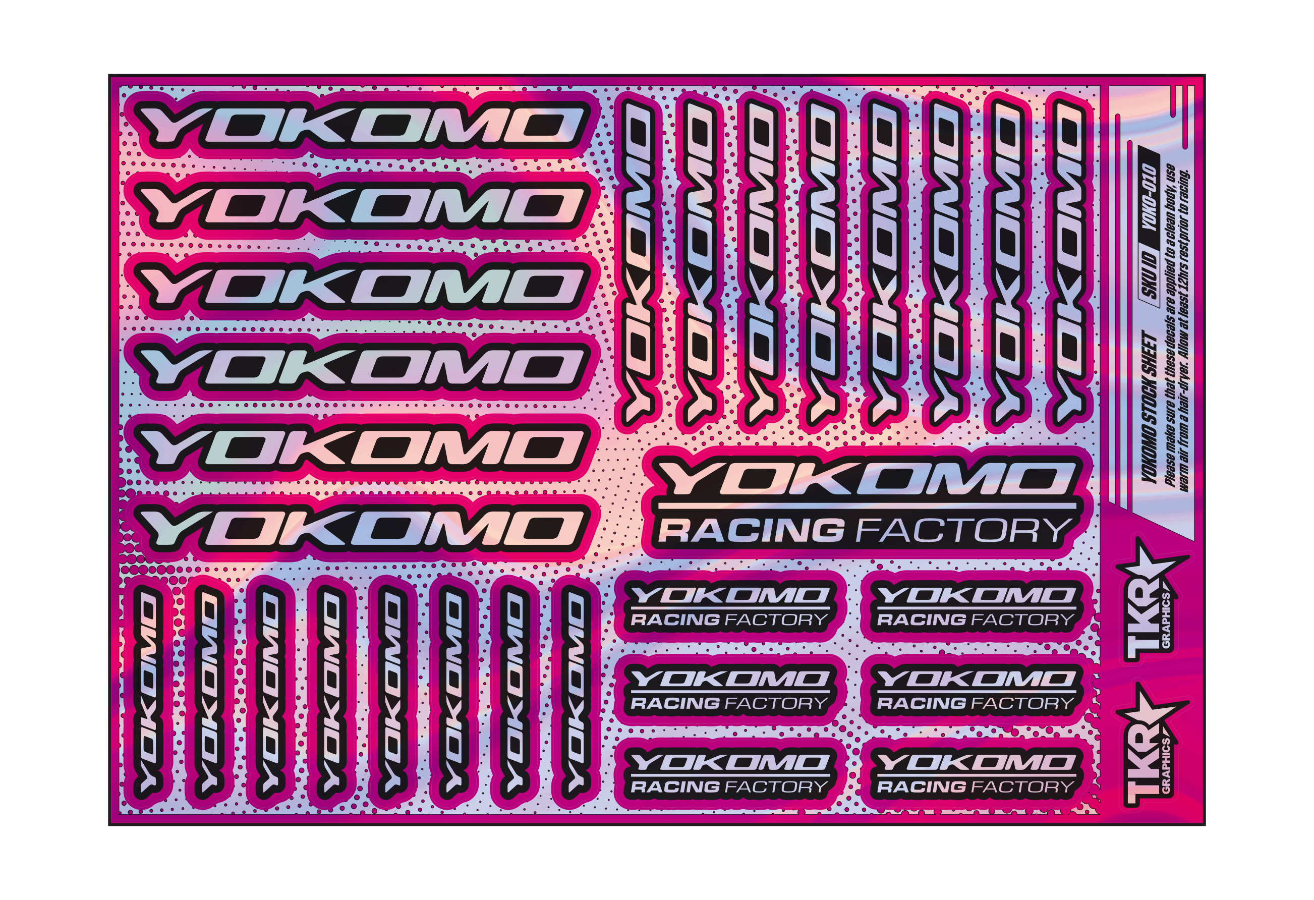 HOLOGRAPHIC YOKOMO A5 STOCK SHEET