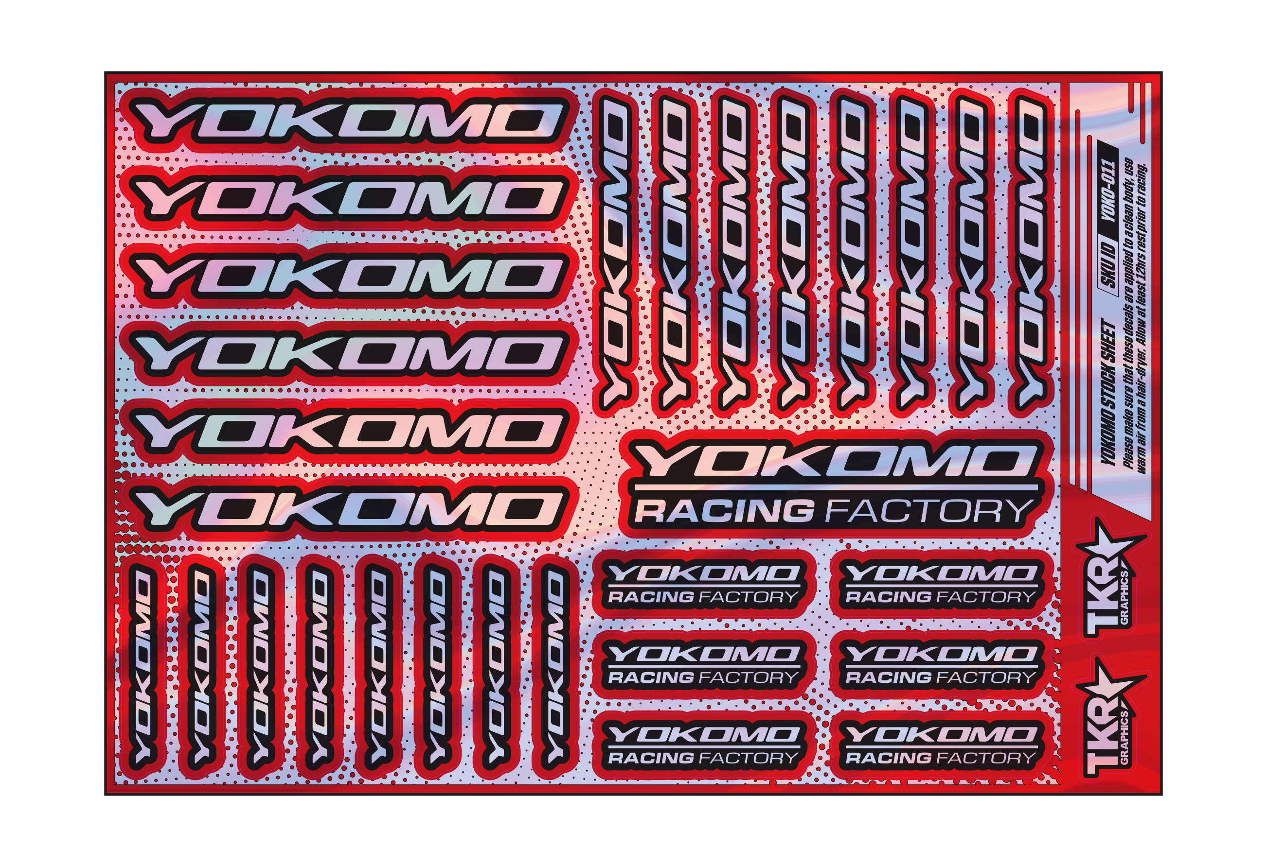 HOLOGRAPHIC YOKOMO A5 STOCK SHEET