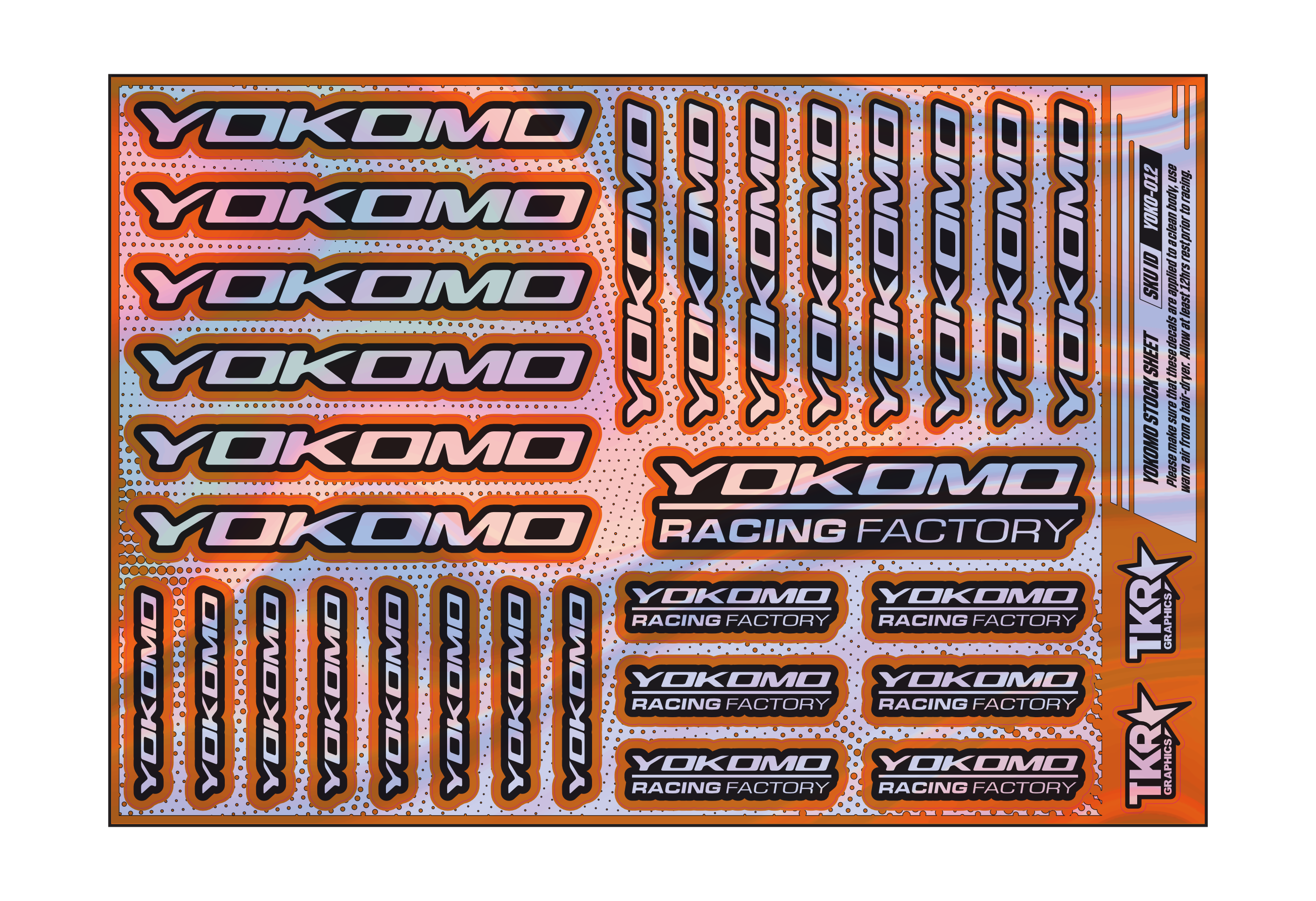 HOLOGRAPHIC YOKOMO A5 STOCK SHEET