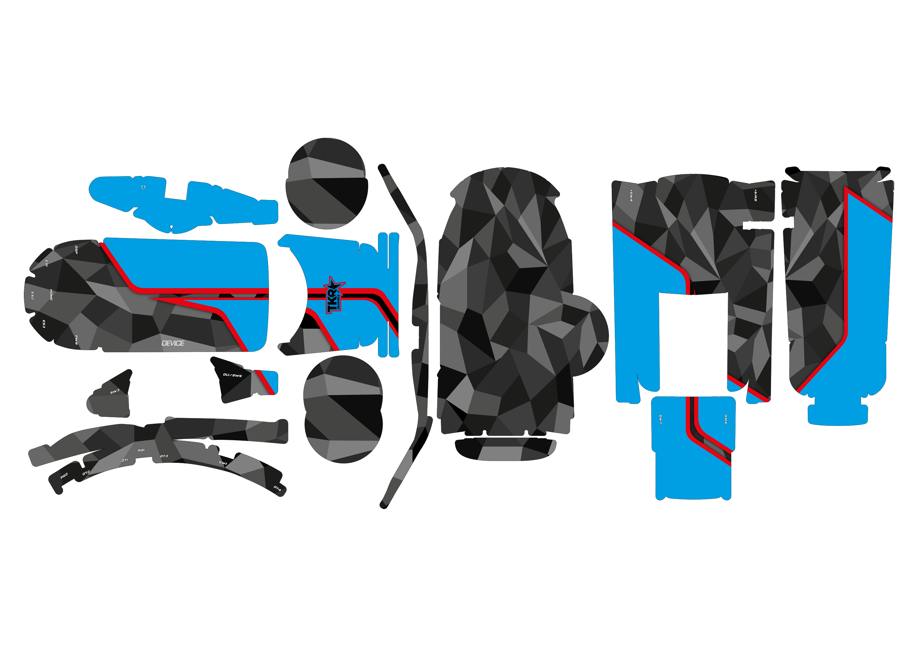 CUSTOM HANDSET SKIN FOR FUTABA 10PX